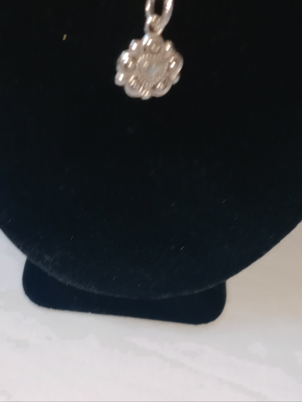 Brighton Silver Heart Pendant Necklace Pink Crystal Floral Charm Romantic Style - Picture 4 of 11